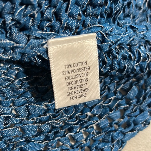 Sonoma, Blue, Woven, Long Sleeve Top, Size Large - Picture 6 of 8